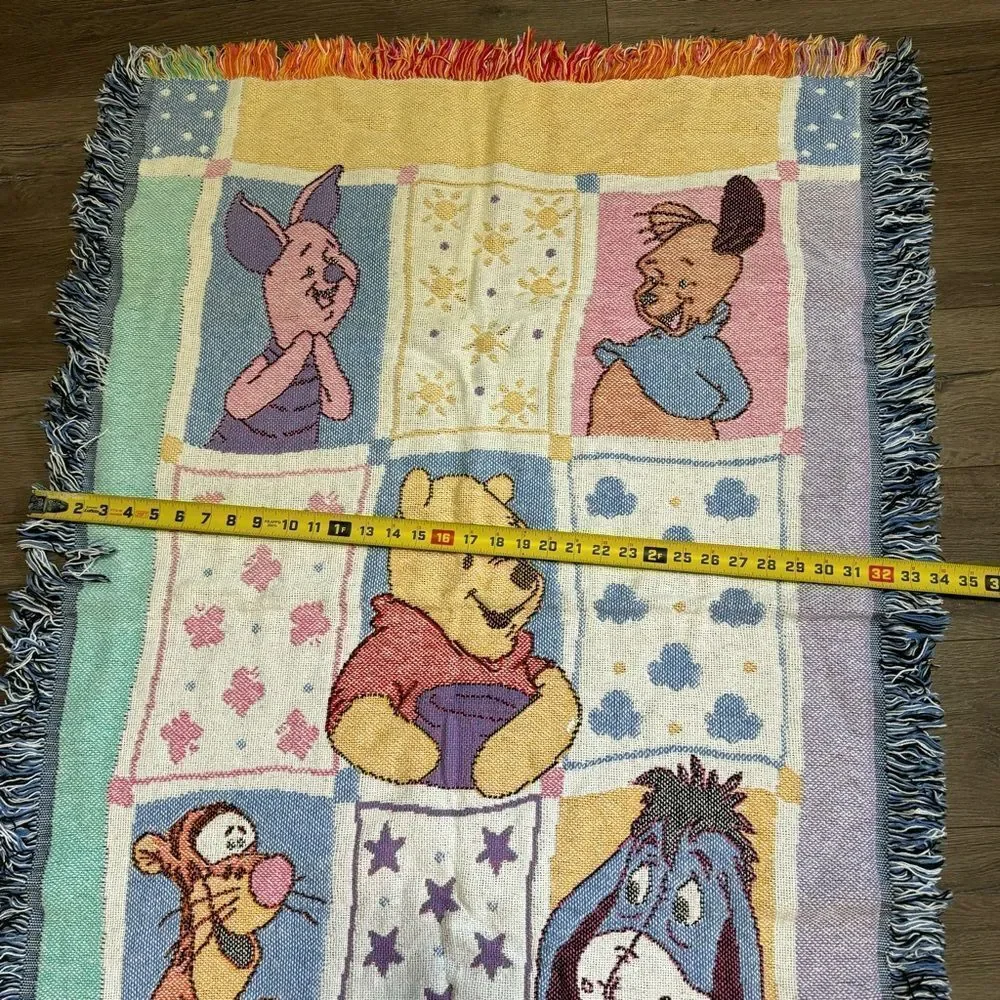 Vintage 90's Disney Mickey Mouse Singing To Minnie Mouse Tapestry Blanket